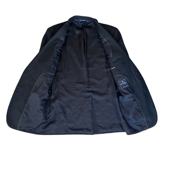 Brooks Brothers Men’s Navy Classic Wool Two Button Sportscoat Blazer Size 42L - Picture 5 of 13